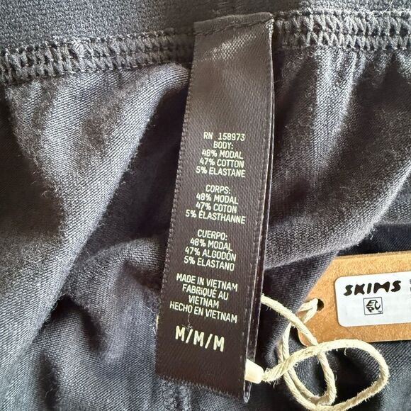 SKIMS Boyfriend Loose Pant Black Medium NWT - Picture 7 of 9
